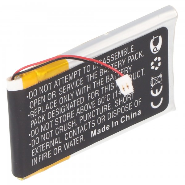 Batterie Li-polymère - 270mAh (3.7V) - pour lecteurs MP3, lecteurs de musique tels que SK402035PL