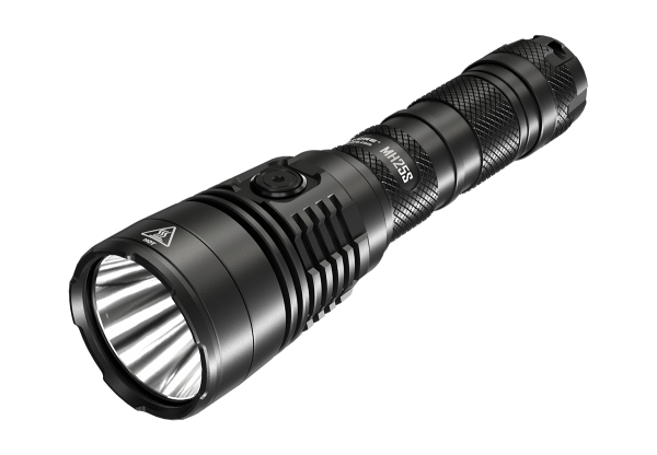 Lampe de poche LED Nitecore MH25S avec 1800 lumens, distance du faisceau 500 mètres, rechargeable via USB-C, avec batterie 21700 Li-Ion 5000mAh