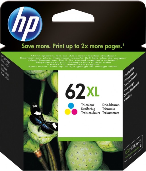 Cartouche d'encre HP NR.62XL/C2P07AE couleur
