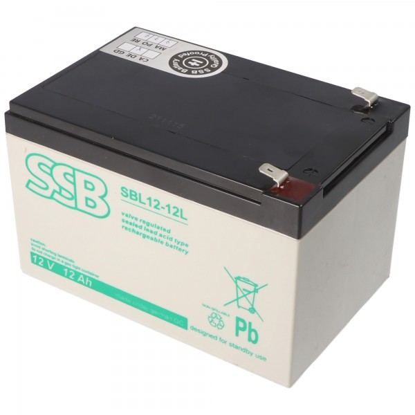 Batterie plomb SSB SBL12-12L 12V 12Ah Batterie plomb gel AGM
