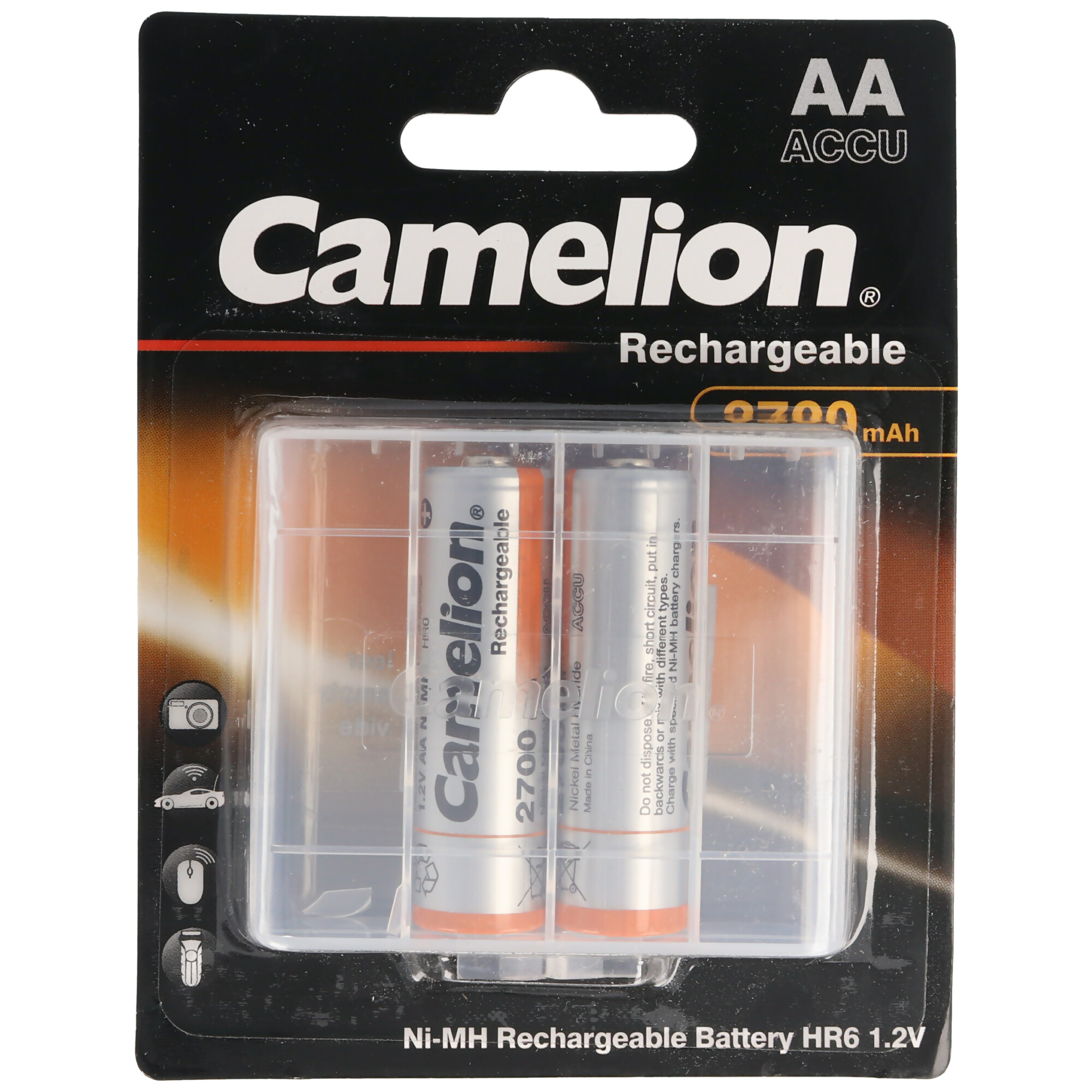 Camelion 8 X Camelion Batterie Rechargeable HR6 Aa Mignon 2700mAh 1.2V Nimh avec Boîte 