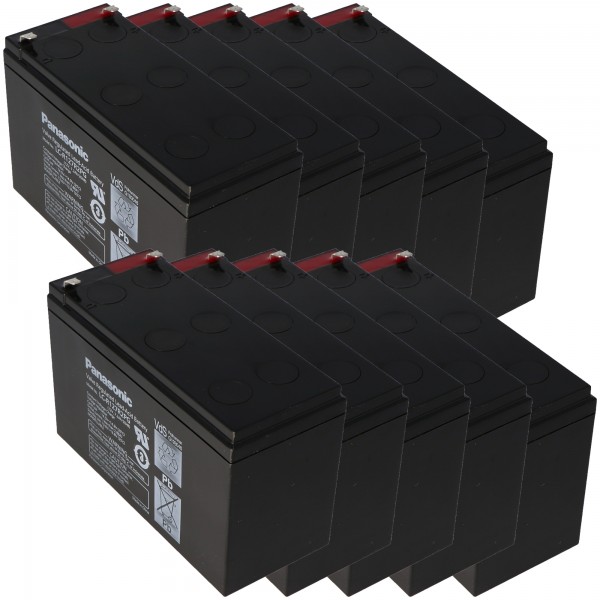 Batterie au plomb Panasonic LC-R127R2PG PB, 12 pièces, 7,2 Ah, VDS G193046, 4.8mm