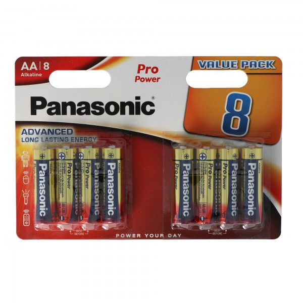 Panasonic Pro Power Mignon LR6 AA en paquet de 8