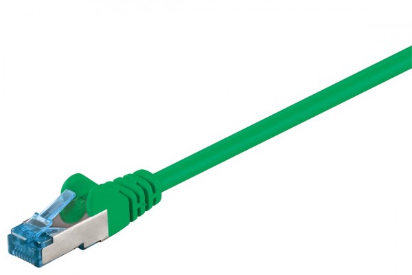 Câble patch Goobay CAT 6A, S/FTP (PiMF), vert