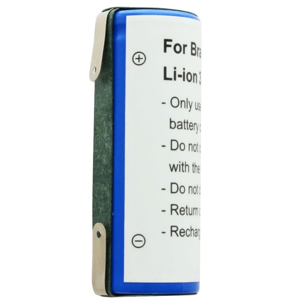 Batterie pour Braun 5671, 5673, Philips Nerelco 8892XL, 3,7 V 1600 mAh, 50,00 x 18,50 x 18,20mm