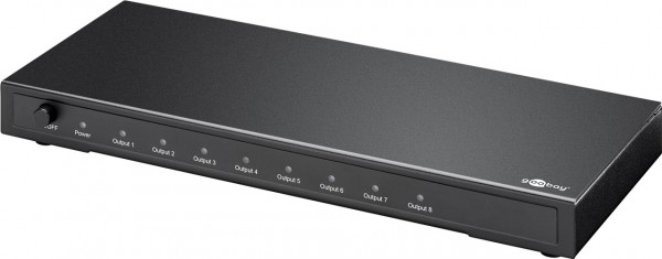 Répartiteur HDMI, 1 entrée / 8 sorties (Full HD) distribue un signal HDMI jusqu'à 8 écrans