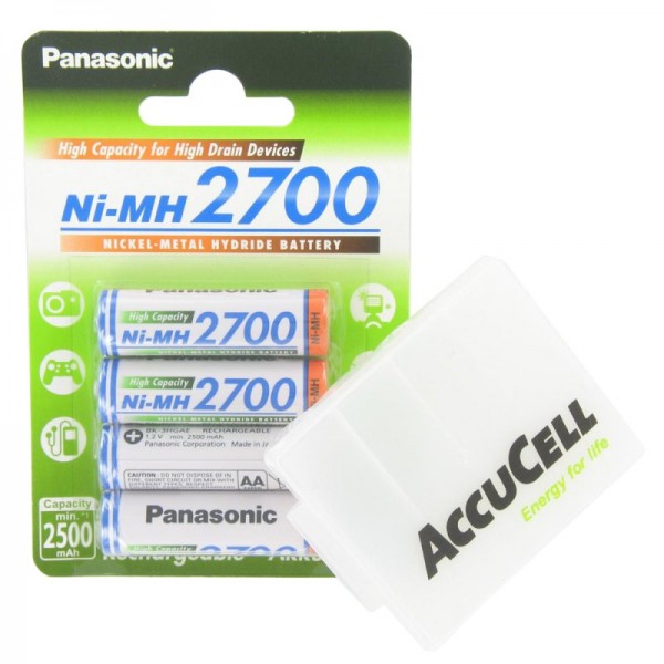 Panasonic Mignon Batterie 2700mAh HR-3U, BK-3HGAE / 4BE Blister 4er