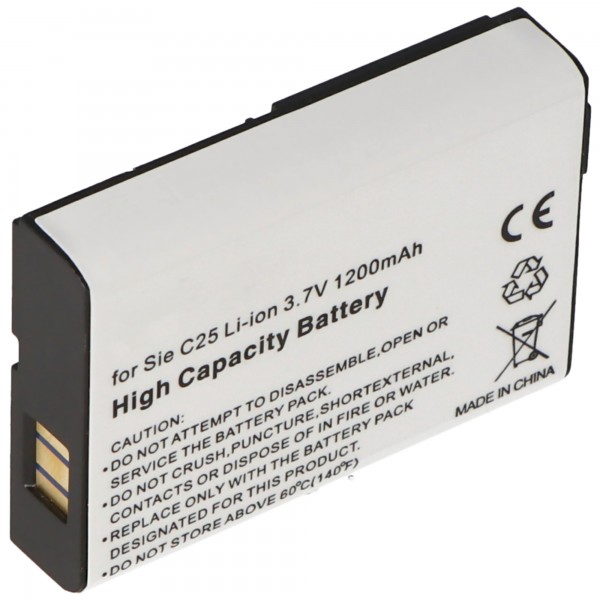 Batterie pour Siemens C25 Li-ion V30145-K1310-X103 avec 1200mAh