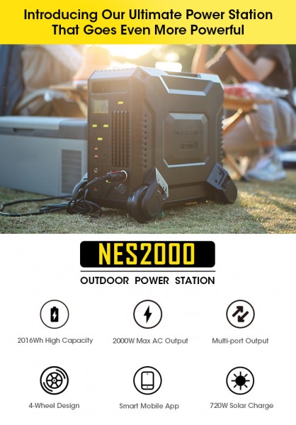 Alimentation indépendante portable Nitecore NES2000 Power Station