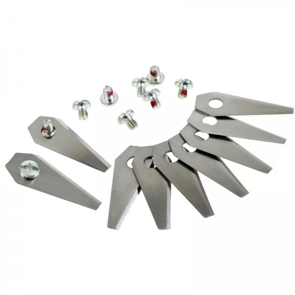 9x lames de couteau / lames de coupe de rechange (1,00 mm) pour robots tondeuses Bosch Indego