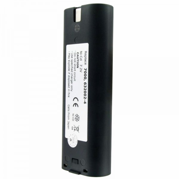 Batterie pour Workmaster 190100, 190130, 190155, 7.2 Volt 2.0Ah NiMH