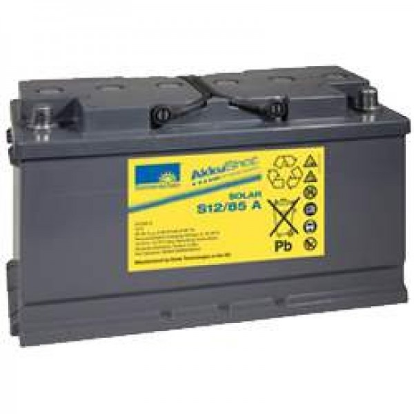 Batterie pour batterie rechargeable Sonnenschein Solar S12 / 85A, 12Volt 85Ah