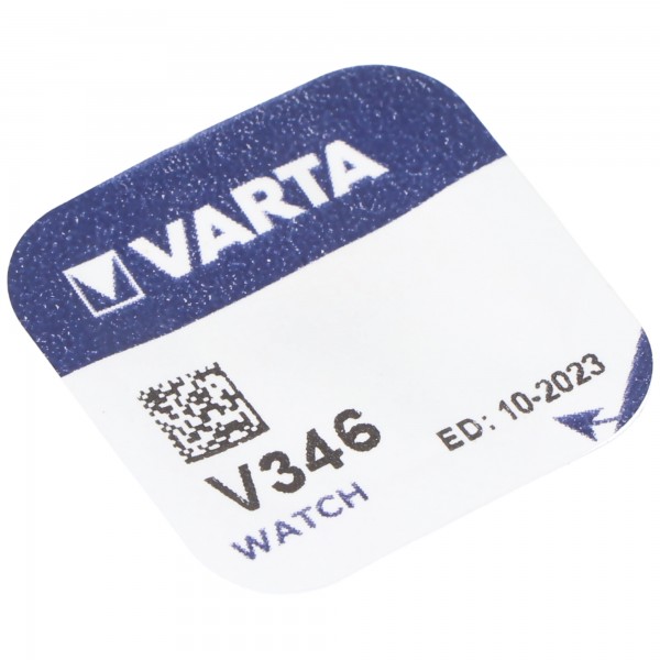 346, pile bouton Varta V346, SR712SW pour montres, etc.