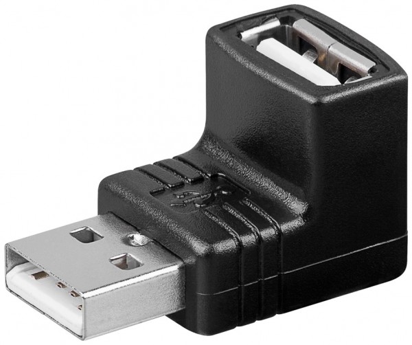 Adaptateur Goobay USB 2.0 Hi-Speed Fiche USB 2.0 type A vers prise USB 2.0 type A 90°