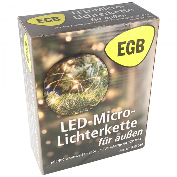 EGB LED micro Guirlande lumineuse fée lumière 480 ww LED 4027236043362