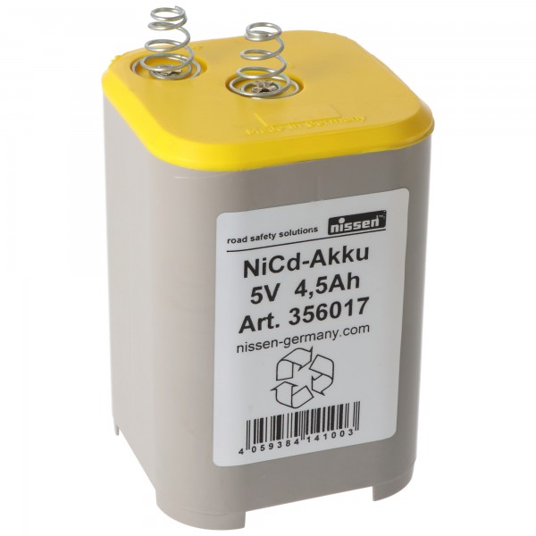 Batterie d'origine Nissen 4R25 NiCd 5 volts 4.5Ah batterie nickel-cadmium