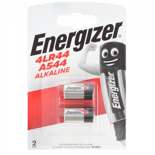 Energizer A544 pile alcaline spéciale 4LR44 alcaline manganèse 6V 178mAh 2 pièces
