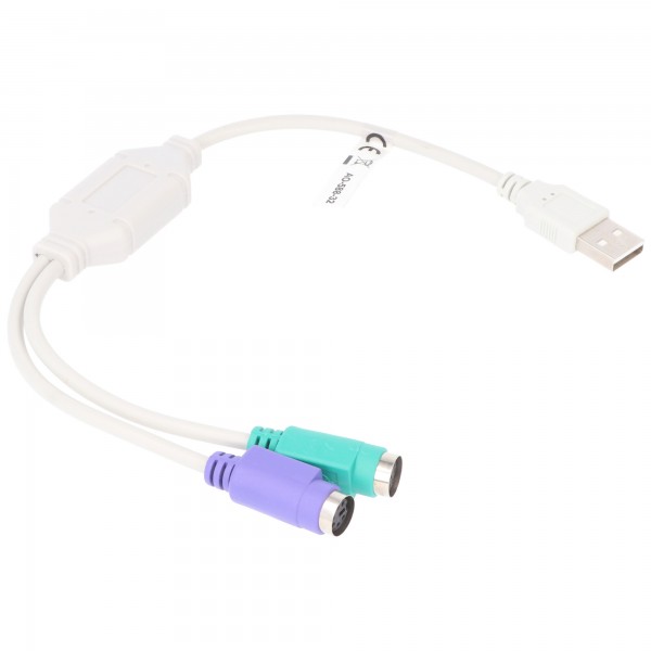 Convertisseur/adaptateur Goobay USB vers PS/2 - USB A mâle > 2 x PS/2 femelle