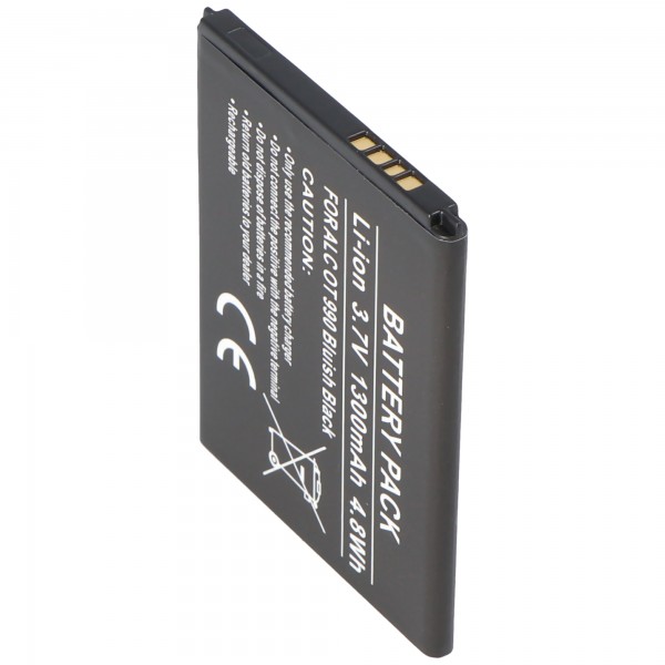 AccuCell batterie adaptéee pour ALCATEL One Touch 918D batterie CAB32A0001C1, CAB31P0000C2, CAB31P0000C1, BY71, TLIB37A