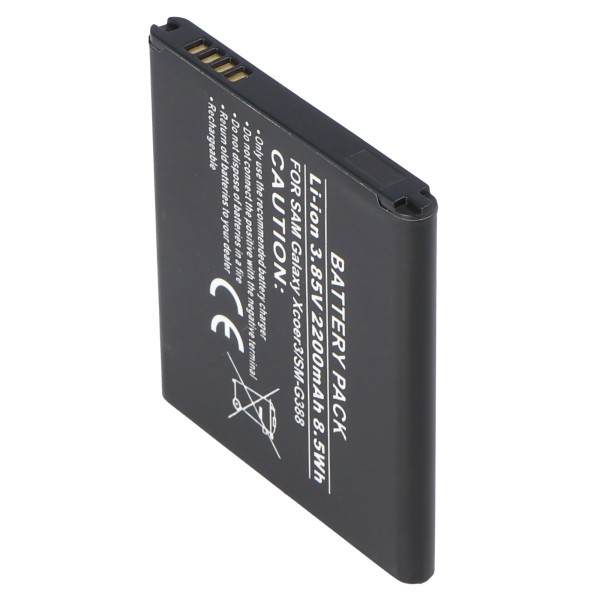 Batterie pour Samsung Galaxy Xcover 3, SM-G388, EB-BG388BBE, 2200mAh