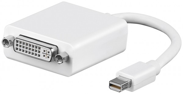 Câble adaptateur Goobay Mini DisplayPort/DVI-D 1.1 - Fiche Mini DisplayPort > Prise DVI-I dual link (24+5 broches)