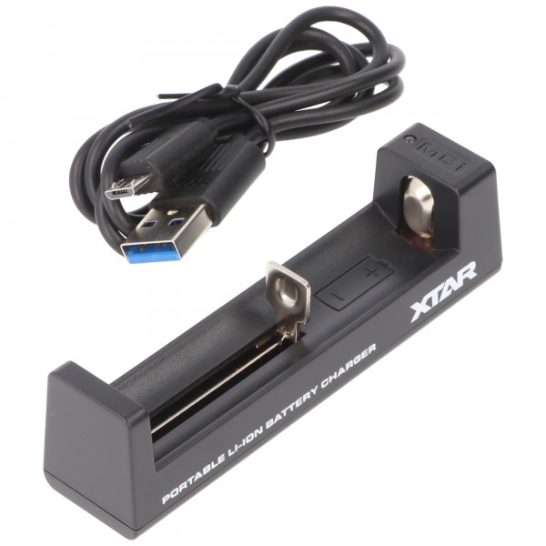 Chargeur USB à 1 baie avec courant de charge jusqu'à 0,5 Ah