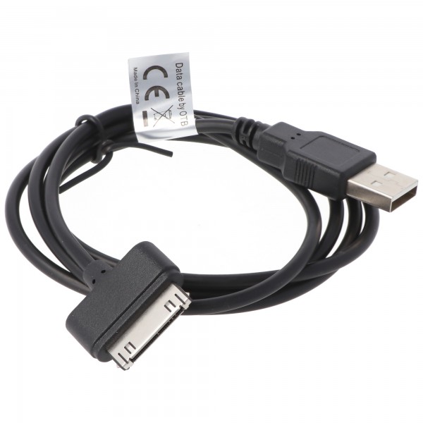 Câble de données USB adapté pour Apple iPhone 3G, 3GS, 4, 4S, IPOD NOIR