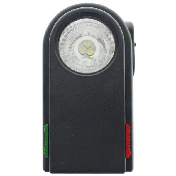 Lampe de poche signal BW avec disques filtrants supplémentaires rouge, vert, boîtier en plastique noir sans batterie