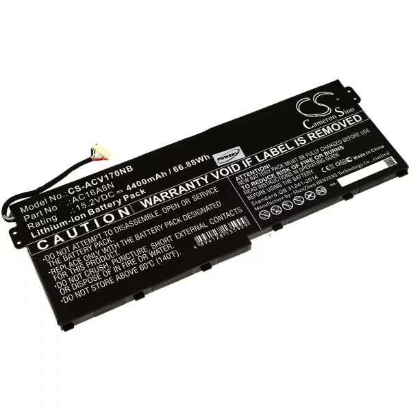 Batterie pour ordinateur portable Acer Aspire V17 Nitro / VN7-793G / type KT.0040G.009/ type AC16A8N - 15.2V - 4400 mAh