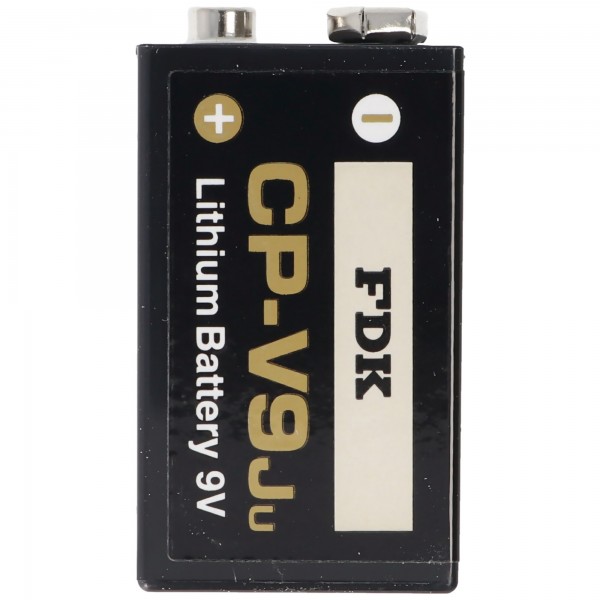 FDK CR9V Pile au lithium 3CR1 / 2 6L, bloc de 9V, idéale pour les détecteurs de fumée & les télécommandes
