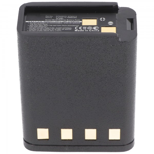 Batterie adaptée pour Motorola HT600, MT1000, Bullard BNH-5447TIC, BU32H1-A, 9.6V, 2500mAh