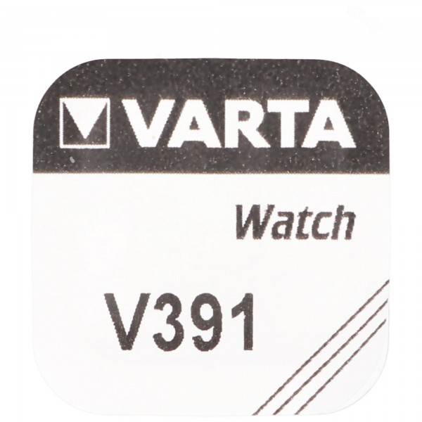 Piles bouton pour montres, etc. 391, Varta V391, SR55, SR1120W, 1 pièce