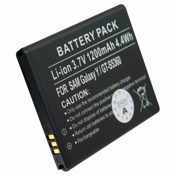 Batterie pour Samsung Galaxy Y, GT-S5360, EB454357VU
