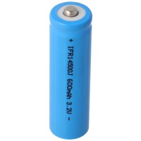 Batterie solaire de 3,2 volts Lithium IFR 14500 AA 600mAh LiFePo4 avec tête non protégée 14.2 x 50.6mm