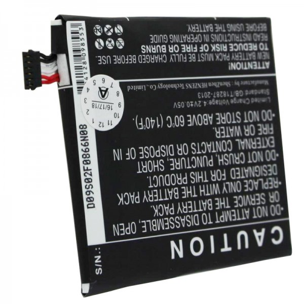 Batterie compatible avec la batterie WIKO Darkmoon TLE14A15 Li-Polymer