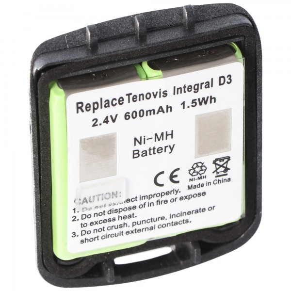 Batterie AccuCell adaptable à Tenovis Integral D3 Mobile avec boîtier