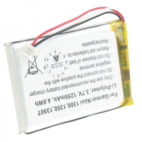 Batterie adaptée pour Garmin Nuvi 1300, 1350, 1350T, 1370, 1370T
