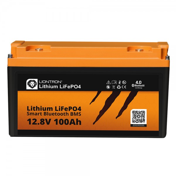 Batterie LIONTRON LiFePO4 Smart BMS 12.8V, 100Ah - remplacement complet des batteries au plomb 12 volts