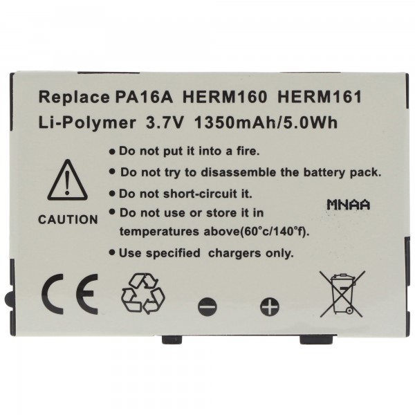 AccuCell batterie adaptéee pour T-Mobile MDA Vario II, PA16A, Herm160