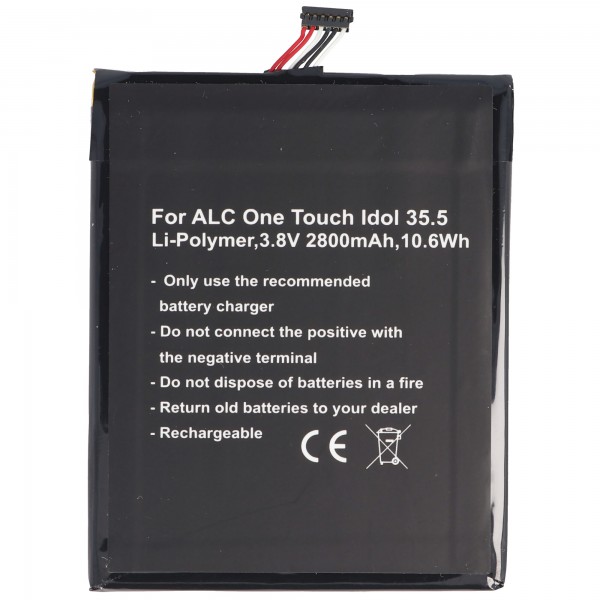 Batterie adaptée pour Alcatel One Touch Idol 4S, One Touch Idol 4S LTE, OT-6070, OT-6070K, OT-6070O, OT-6070Y