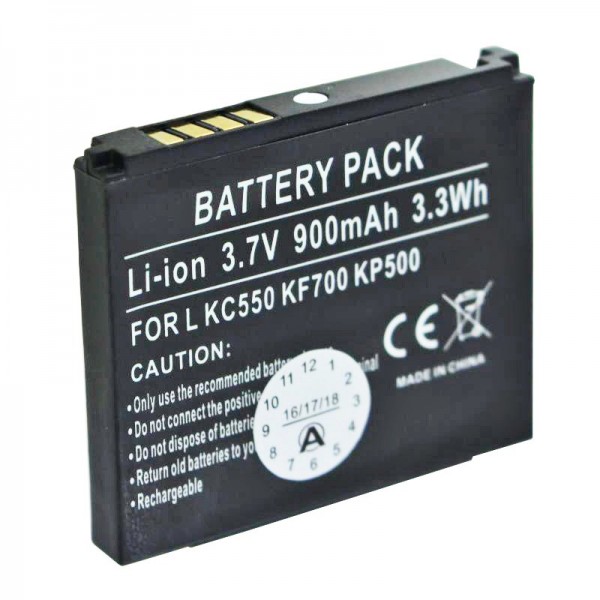 AccuCell batterie adaptée pour LG KC550, KF690, KF700, KP500, KP501