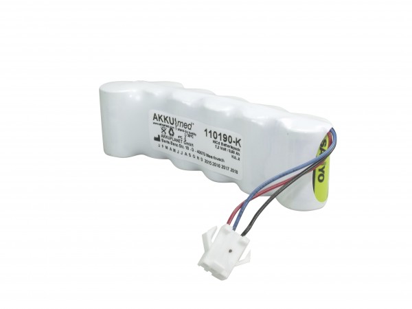 Batterie NC pour Micro Medical Microlab 3500 Testeur de fonction d'impulsion (spiromètre) / MK4 / 69100700, MLA5009