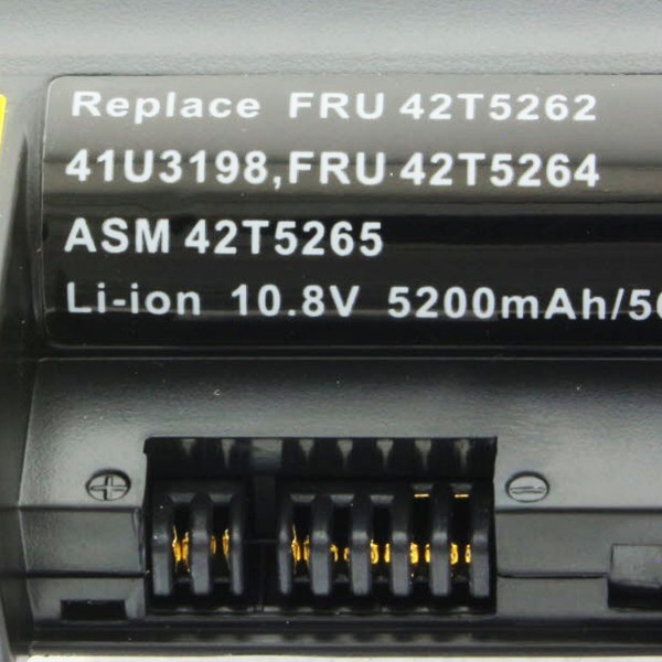 Batterie pour Lenovo Thinkpad série R61, série R400, série T61 5200mAh