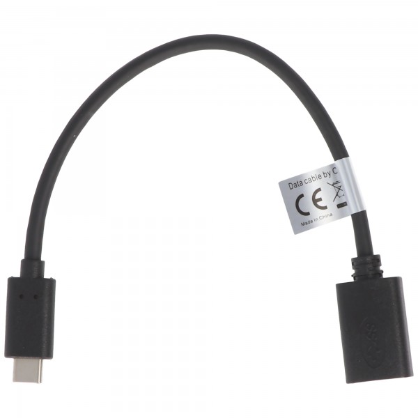 Adaptateur AccuCell compatible avec USB Type C (USB-C) mâle vers USB-A 3.0 femelle - avec câble - Support OTG