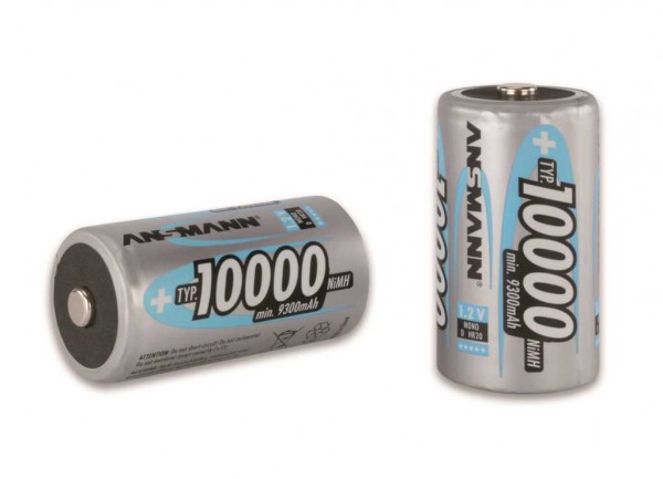Batterie Ansmann NiMH type 10000 Mono 9300mAh