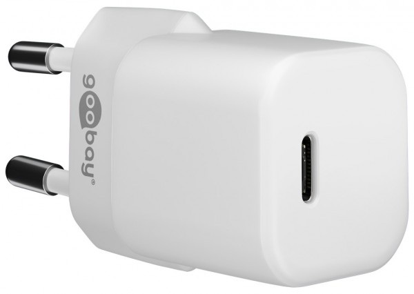 Goobay USB-C™ PD (Power Delivery) chargeur rapide nano (30 W) blanc - convient aux appareils avec USB-C™ (Power Delivery) tels que par exemple iPhone 12