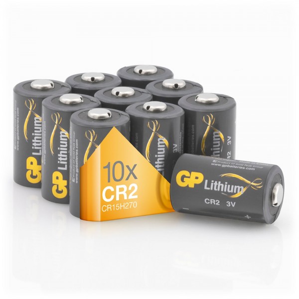 Pile photo-lithium CR2 GP 10 pièces