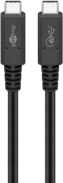 Câble Goobay USB-C™ USB4™ Generation 3x2, 0,8 m - Fiche USB-C™ > Fiche USB-C™