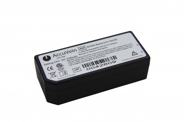 Batteries de batterie Li-Ion d'origine Accuvein AV300 - ACCUAVBA300