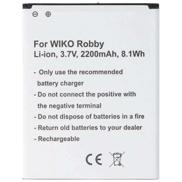 Batterie adaptée pour la batterie Wiko Robby V3750AN, 5212, P104-T19001-000